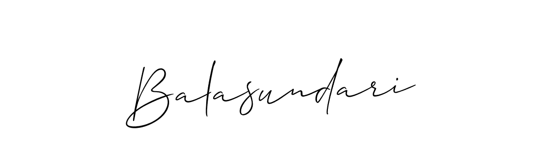 The best way (Allison_Script) to make a short signature is to pick only two or three words in your name. The name Balasundari include a total of six letters. For converting this name. Balasundari signature style 2 images and pictures png