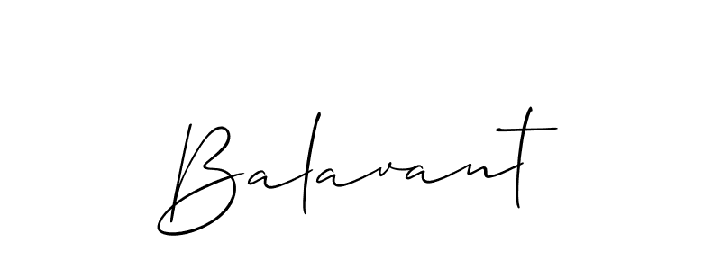 Allison_Script is a professional signature style that is perfect for those who want to add a touch of class to their signature. It is also a great choice for those who want to make their signature more unique. Get Balavant name to fancy signature for free. Balavant signature style 2 images and pictures png