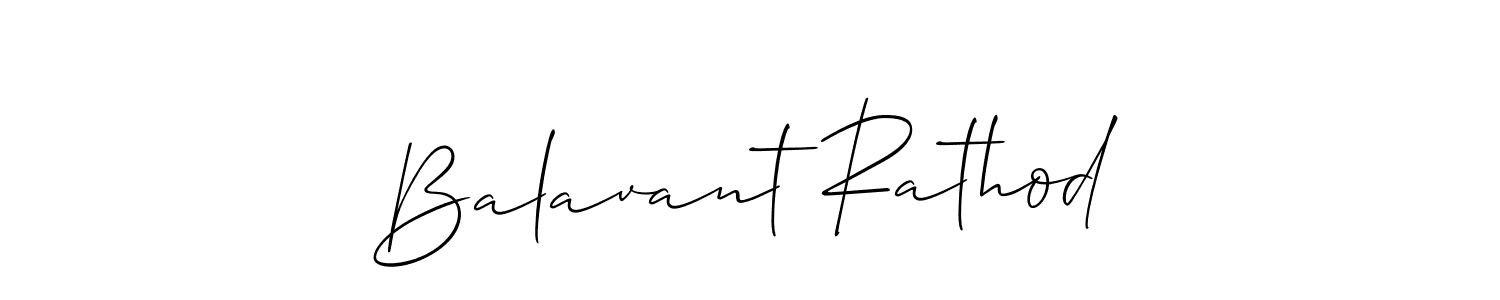 How to make Balavant Rathod signature? Allison_Script is a professional autograph style. Create handwritten signature for Balavant Rathod name. Balavant Rathod signature style 2 images and pictures png