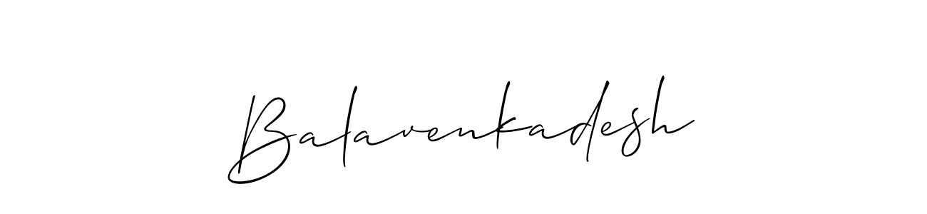 How to Draw Balavenkadesh signature style? Allison_Script is a latest design signature styles for name Balavenkadesh. Balavenkadesh signature style 2 images and pictures png