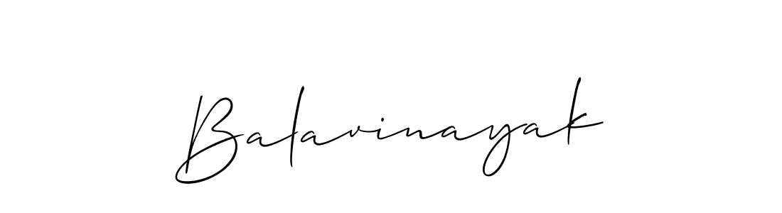 How to make Balavinayak signature? Allison_Script is a professional autograph style. Create handwritten signature for Balavinayak name. Balavinayak signature style 2 images and pictures png