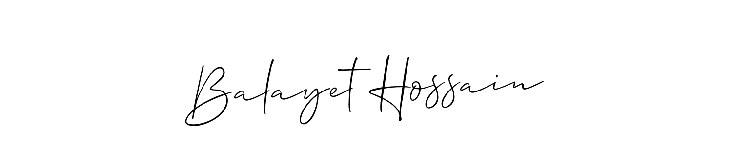 This is the best signature style for the Balayet Hossain name. Also you like these signature font (Allison_Script). Mix name signature. Balayet Hossain signature style 2 images and pictures png