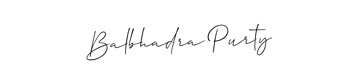 How to Draw Balbhadra Purty signature style? Allison_Script is a latest design signature styles for name Balbhadra Purty. Balbhadra Purty signature style 2 images and pictures png