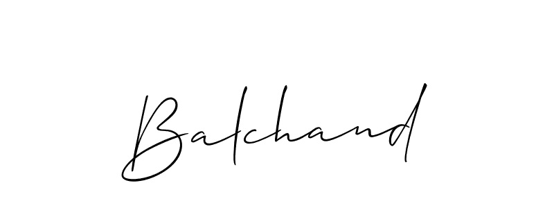 Once you've used our free online signature maker to create your best signature Allison_Script style, it's time to enjoy all of the benefits that Balchand name signing documents. Balchand signature style 2 images and pictures png