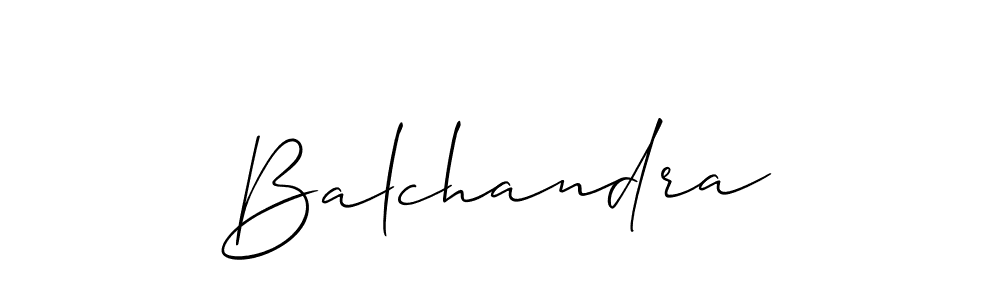 Create a beautiful signature design for name Balchandra. With this signature (Allison_Script) fonts, you can make a handwritten signature for free. Balchandra signature style 2 images and pictures png