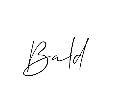 The best way (Allison_Script) to make a short signature is to pick only two or three words in your name. The name Bald include a total of six letters. For converting this name. Bald signature style 2 images and pictures png