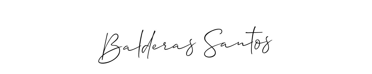 Make a beautiful signature design for name Balderas Santos. With this signature (Allison_Script) style, you can create a handwritten signature for free. Balderas Santos signature style 2 images and pictures png