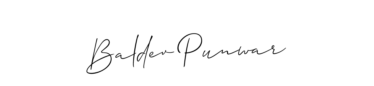 Make a beautiful signature design for name Baldev Punwar. Use this online signature maker to create a handwritten signature for free. Baldev Punwar signature style 2 images and pictures png