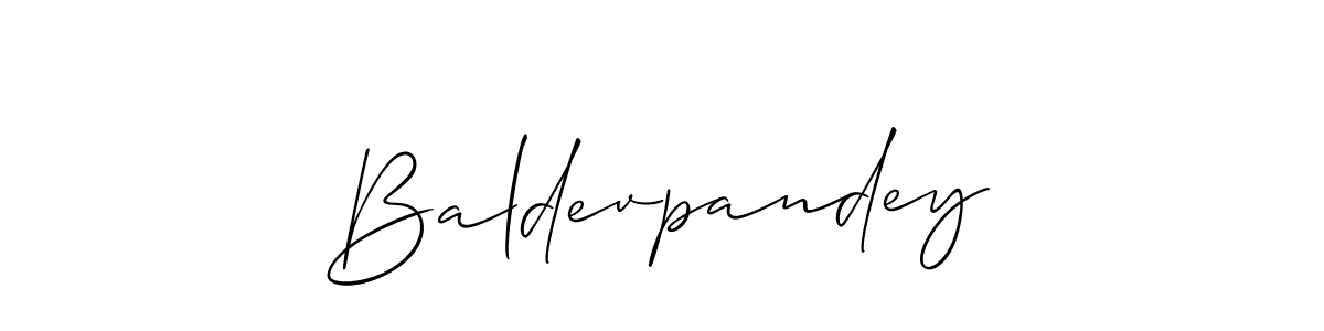 You should practise on your own different ways (Allison_Script) to write your name (Baldevpandey) in signature. don't let someone else do it for you. Baldevpandey signature style 2 images and pictures png