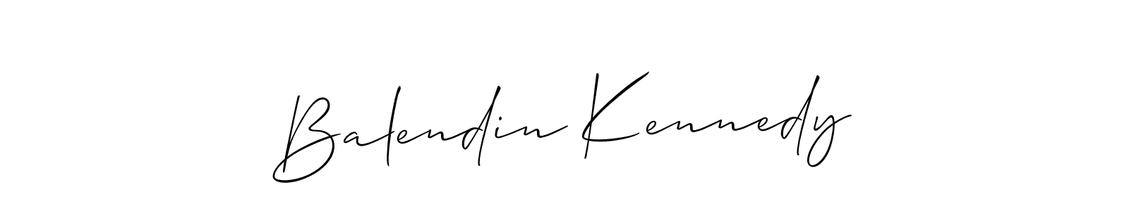 Make a short Balendin Kennedy signature style. Manage your documents anywhere anytime using Allison_Script. Create and add eSignatures, submit forms, share and send files easily. Balendin Kennedy signature style 2 images and pictures png