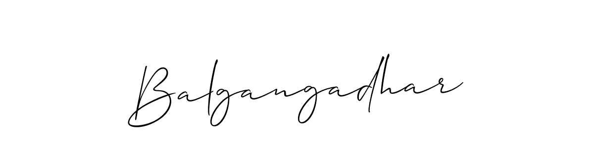 Make a beautiful signature design for name Balgangadhar. With this signature (Allison_Script) style, you can create a handwritten signature for free. Balgangadhar signature style 2 images and pictures png