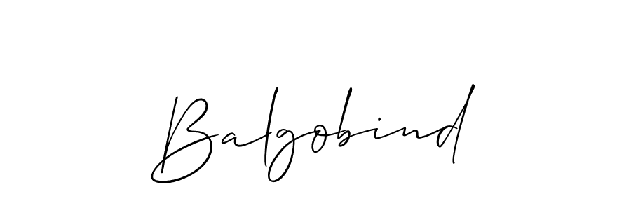 How to make Balgobind signature? Allison_Script is a professional autograph style. Create handwritten signature for Balgobind name. Balgobind signature style 2 images and pictures png