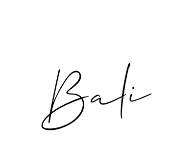 Create a beautiful signature design for name Bali. With this signature (Allison_Script) fonts, you can make a handwritten signature for free. Bali signature style 2 images and pictures png