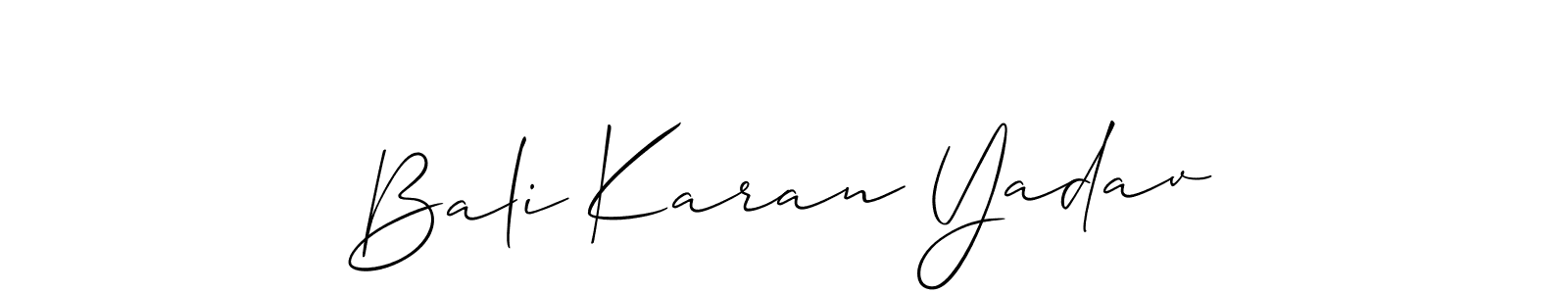 Here are the top 10 professional signature styles for the name Bali Karan Yadav. These are the best autograph styles you can use for your name. Bali Karan Yadav signature style 2 images and pictures png