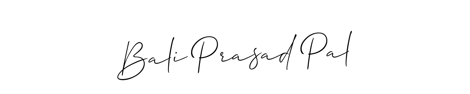 if you are searching for the best signature style for your name Bali Prasad Pal. so please give up your signature search. here we have designed multiple signature styles  using Allison_Script. Bali Prasad Pal signature style 2 images and pictures png