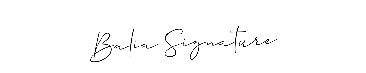 if you are searching for the best signature style for your name Balia Signature. so please give up your signature search. here we have designed multiple signature styles  using Allison_Script. Balia Signature signature style 2 images and pictures png