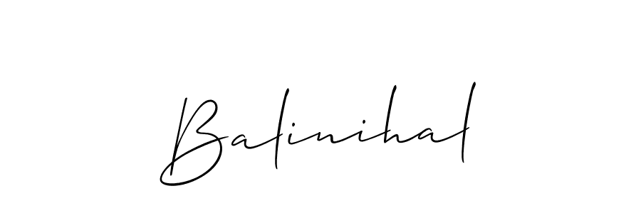 Best and Professional Signature Style for Balinihal. Allison_Script Best Signature Style Collection. Balinihal signature style 2 images and pictures png