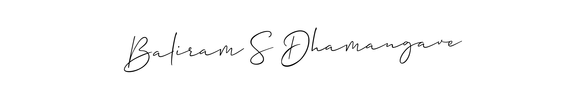 Make a beautiful signature design for name Baliram S Dhamangave. Use this online signature maker to create a handwritten signature for free. Baliram S Dhamangave signature style 2 images and pictures png