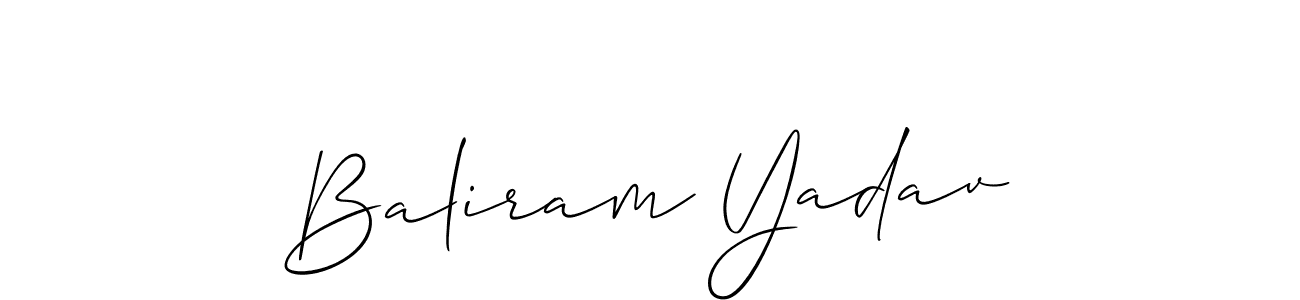 The best way (Allison_Script) to make a short signature is to pick only two or three words in your name. The name Baliram Yadav include a total of six letters. For converting this name. Baliram Yadav signature style 2 images and pictures png