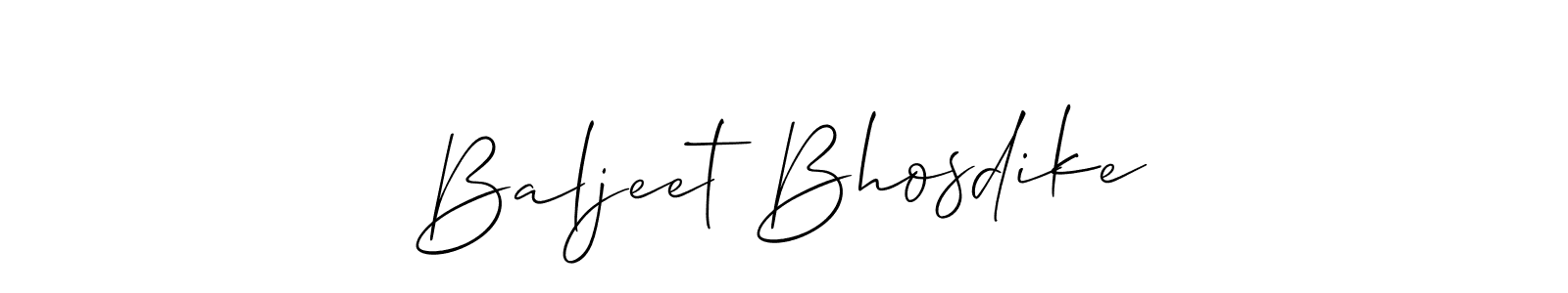 How to Draw Baljeet Bhosdike signature style? Allison_Script is a latest design signature styles for name Baljeet Bhosdike. Baljeet Bhosdike signature style 2 images and pictures png