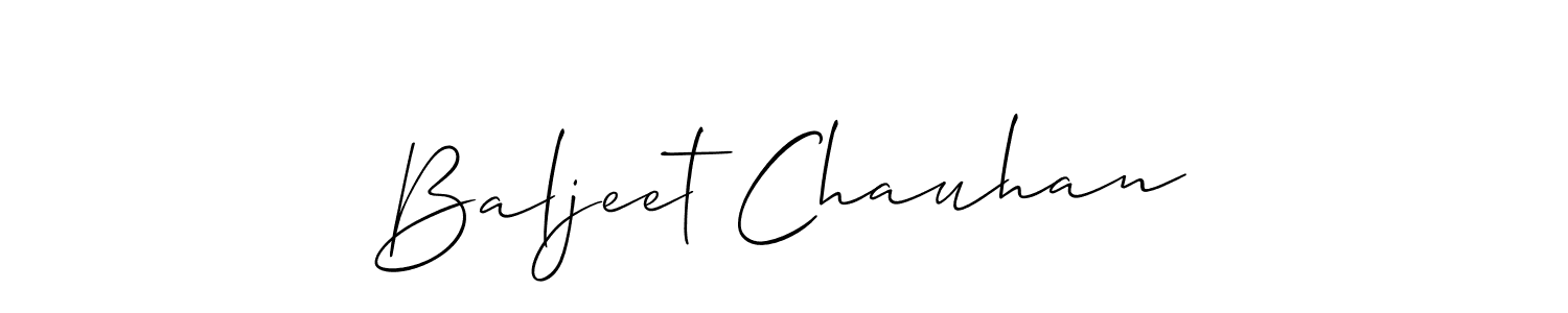 Also we have Baljeet Chauhan name is the best signature style. Create professional handwritten signature collection using Allison_Script autograph style. Baljeet Chauhan signature style 2 images and pictures png