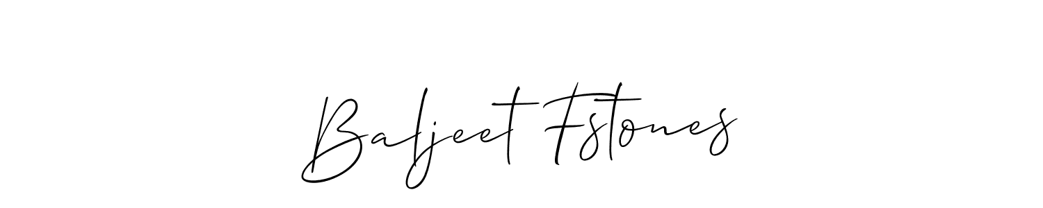 Create a beautiful signature design for name Baljeet Fstones. With this signature (Allison_Script) fonts, you can make a handwritten signature for free. Baljeet Fstones signature style 2 images and pictures png