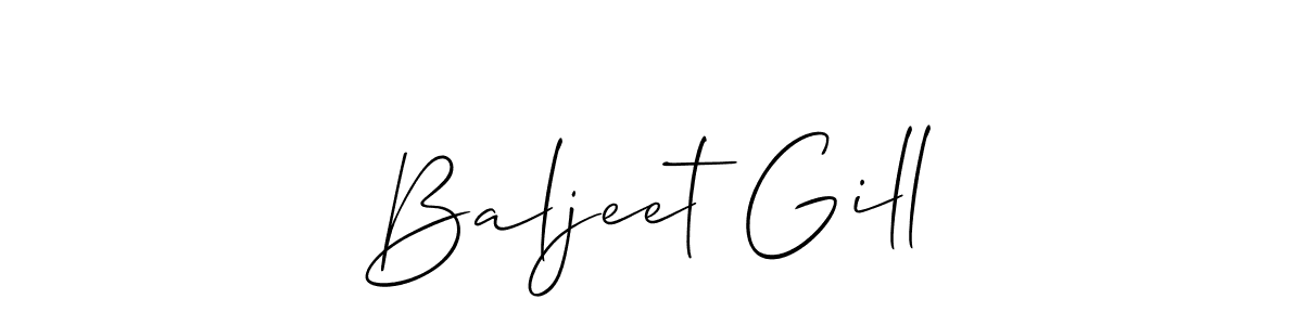 You should practise on your own different ways (Allison_Script) to write your name (Baljeet Gill) in signature. don't let someone else do it for you. Baljeet Gill signature style 2 images and pictures png