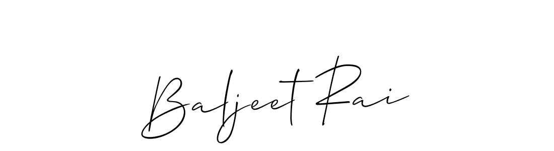 How to make Baljeet Rai name signature. Use Allison_Script style for creating short signs online. This is the latest handwritten sign. Baljeet Rai signature style 2 images and pictures png