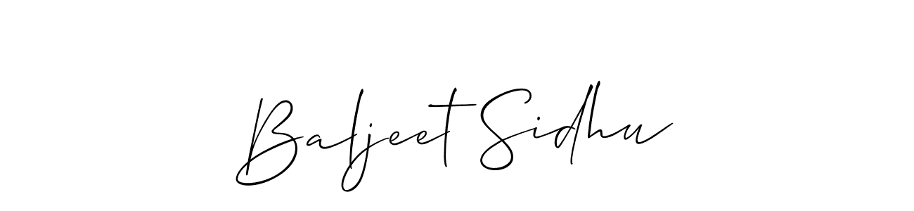 Also we have Baljeet Sidhu name is the best signature style. Create professional handwritten signature collection using Allison_Script autograph style. Baljeet Sidhu signature style 2 images and pictures png