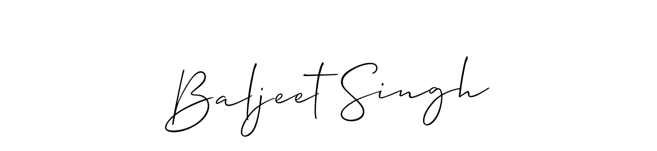 This is the best signature style for the Baljeet Singh name. Also you like these signature font (Allison_Script). Mix name signature. Baljeet Singh signature style 2 images and pictures png