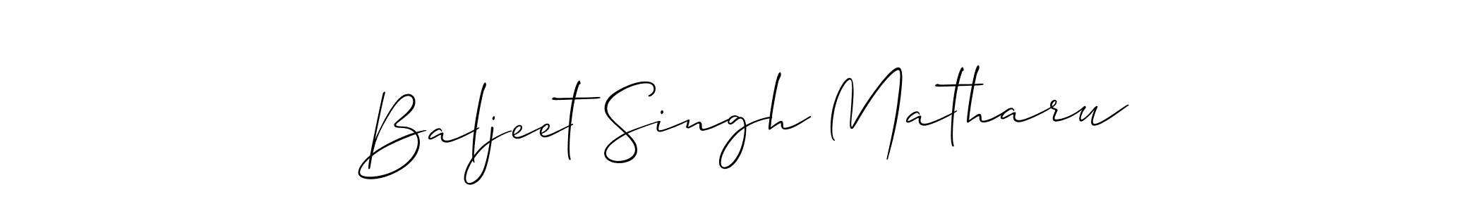 Make a beautiful signature design for name Baljeet Singh Matharu. Use this online signature maker to create a handwritten signature for free. Baljeet Singh Matharu signature style 2 images and pictures png