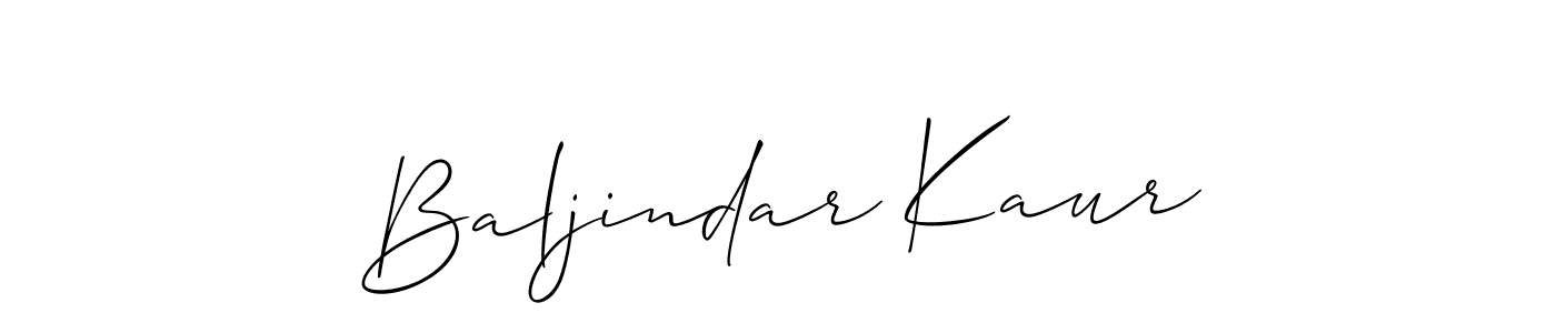 Similarly Allison_Script is the best handwritten signature design. Signature creator online .You can use it as an online autograph creator for name Baljindar Kaur. Baljindar Kaur signature style 2 images and pictures png