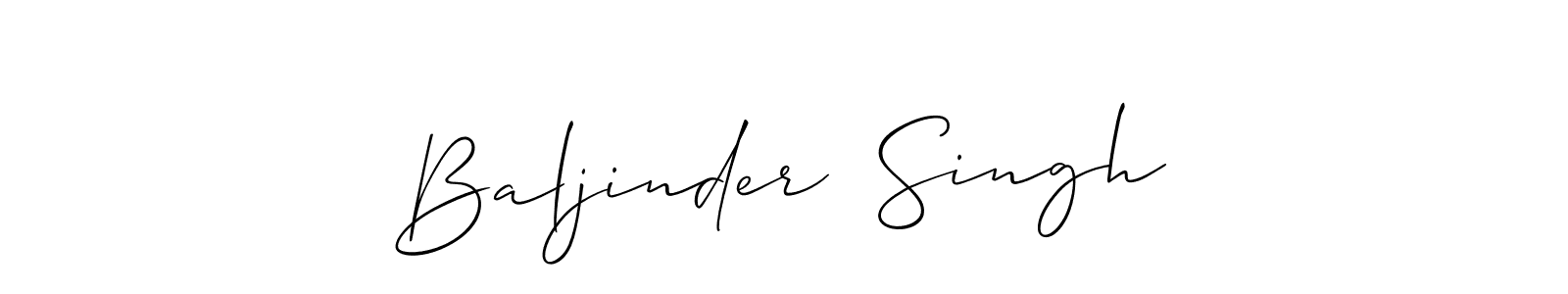 Baljinder  Singh stylish signature style. Best Handwritten Sign (Allison_Script) for my name. Handwritten Signature Collection Ideas for my name Baljinder  Singh. Baljinder  Singh signature style 2 images and pictures png