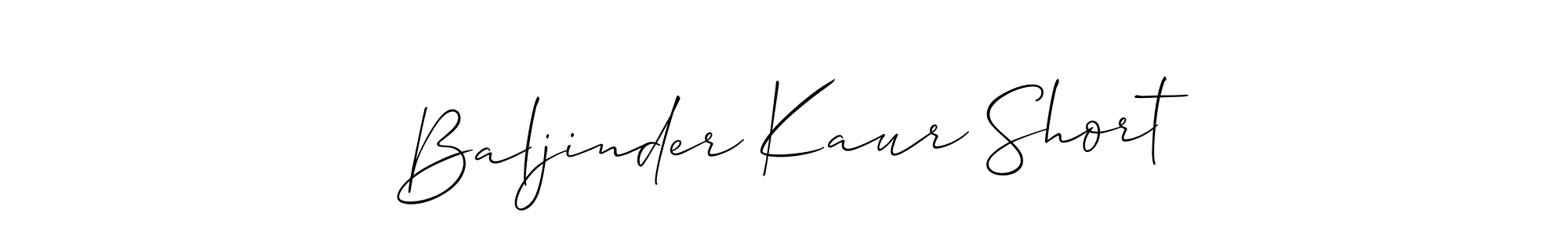 The best way (Allison_Script) to make a short signature is to pick only two or three words in your name. The name Baljinder Kaur Short include a total of six letters. For converting this name. Baljinder Kaur Short signature style 2 images and pictures png