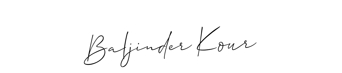 Check out images of Autograph of Baljinder Kour name. Actor Baljinder Kour Signature Style. Allison_Script is a professional sign style online. Baljinder Kour signature style 2 images and pictures png