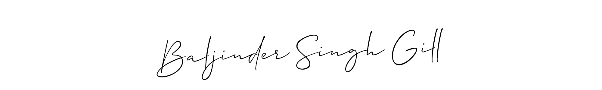 Similarly Allison_Script is the best handwritten signature design. Signature creator online .You can use it as an online autograph creator for name Baljinder Singh Gill. Baljinder Singh Gill signature style 2 images and pictures png