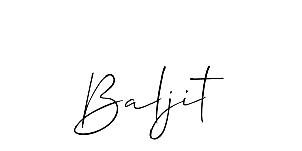 Allison_Script is a professional signature style that is perfect for those who want to add a touch of class to their signature. It is also a great choice for those who want to make their signature more unique. Get Baljit name to fancy signature for free. Baljit signature style 2 images and pictures png