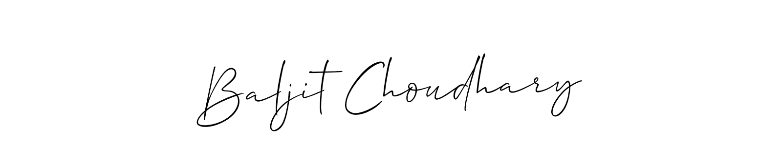 Baljit Choudhary stylish signature style. Best Handwritten Sign (Allison_Script) for my name. Handwritten Signature Collection Ideas for my name Baljit Choudhary. Baljit Choudhary signature style 2 images and pictures png