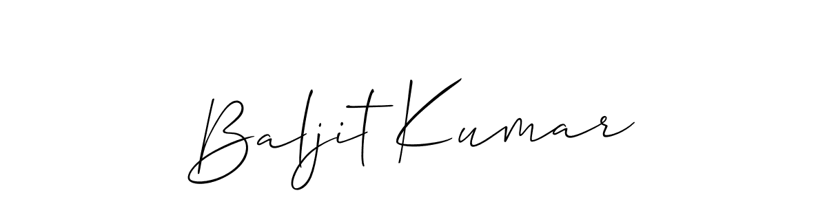 Similarly Allison_Script is the best handwritten signature design. Signature creator online .You can use it as an online autograph creator for name Baljit Kumar. Baljit Kumar signature style 2 images and pictures png