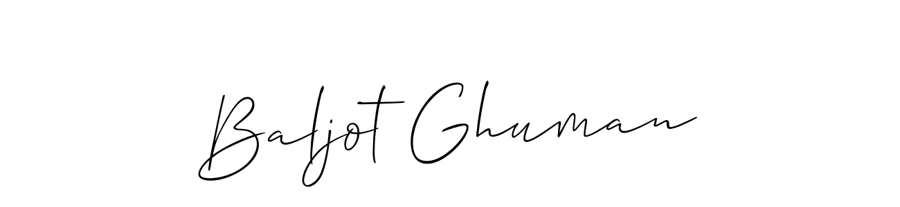 Best and Professional Signature Style for Baljot Ghuman. Allison_Script Best Signature Style Collection. Baljot Ghuman signature style 2 images and pictures png