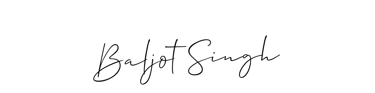 Baljot Singh stylish signature style. Best Handwritten Sign (Allison_Script) for my name. Handwritten Signature Collection Ideas for my name Baljot Singh. Baljot Singh signature style 2 images and pictures png