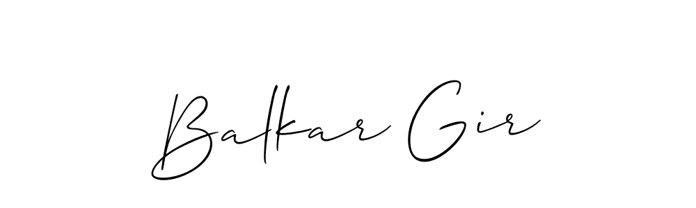 Also You can easily find your signature by using the search form. We will create Balkar Gir name handwritten signature images for you free of cost using Allison_Script sign style. Balkar Gir signature style 2 images and pictures png