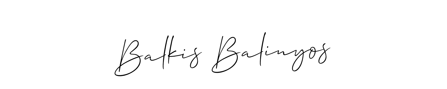 Once you've used our free online signature maker to create your best signature Allison_Script style, it's time to enjoy all of the benefits that Balkis Balinyos name signing documents. Balkis Balinyos signature style 2 images and pictures png