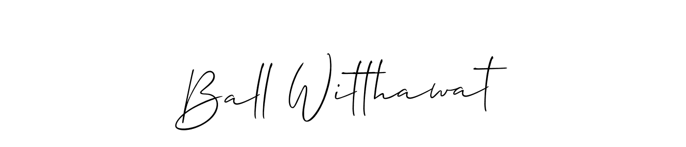 See photos of Ball Witthawat official signature by Spectra . Check more albums & portfolios. Read reviews & check more about Allison_Script font. Ball Witthawat signature style 2 images and pictures png