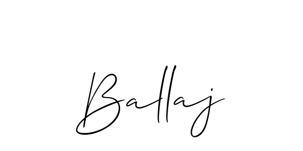 Make a beautiful signature design for name Ballaj. Use this online signature maker to create a handwritten signature for free. Ballaj signature style 2 images and pictures png