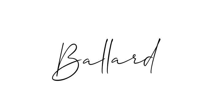 You should practise on your own different ways (Allison_Script) to write your name (Ballard) in signature. don't let someone else do it for you. Ballard signature style 2 images and pictures png