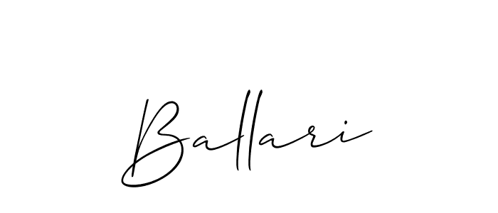 Best and Professional Signature Style for Ballari. Allison_Script Best Signature Style Collection. Ballari signature style 2 images and pictures png