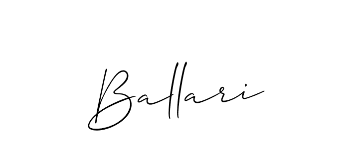 if you are searching for the best signature style for your name Ballari. so please give up your signature search. here we have designed multiple signature styles  using Allison_Script. Ballari signature style 2 images and pictures png