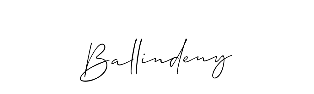 How to Draw Ballindeny signature style? Allison_Script is a latest design signature styles for name Ballindeny. Ballindeny signature style 2 images and pictures png