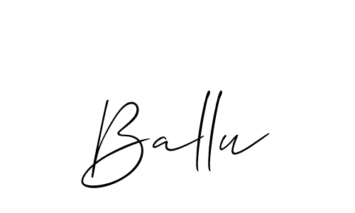 Also we have Ballu name is the best signature style. Create professional handwritten signature collection using Allison_Script autograph style. Ballu signature style 2 images and pictures png